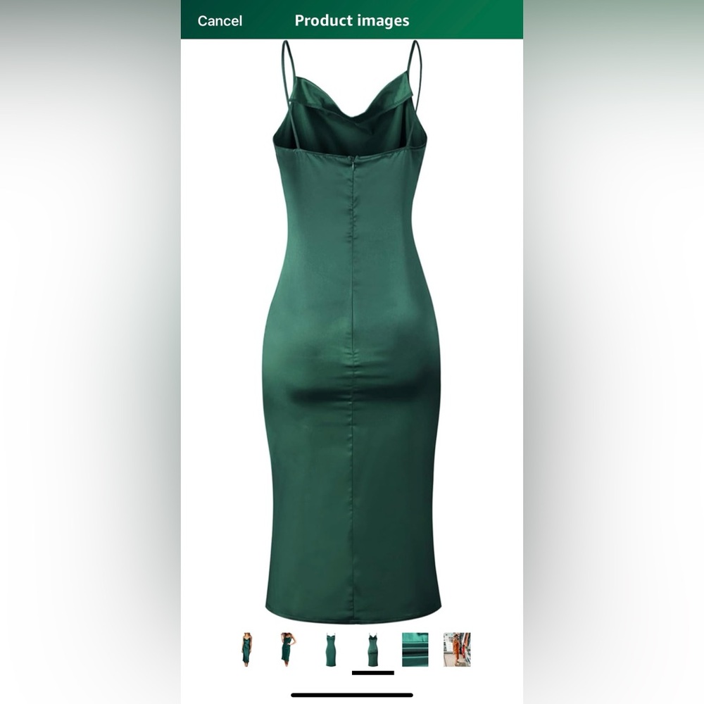 NWOT Beautiful Teal Midi Dress Size Large - Picture 4 of 10